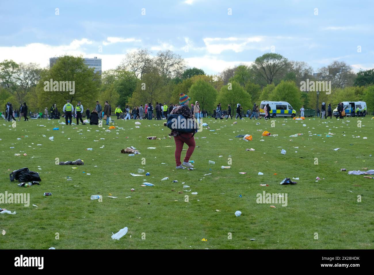 London, UK, 20th April, 2024. Crowds turned out to the annual '420 Day' meet up in Hyde Park, in part celebration - and part protest, to legalise the drug. Credit: Eleventh Hour Photography/Alamy Live News Stock Photo