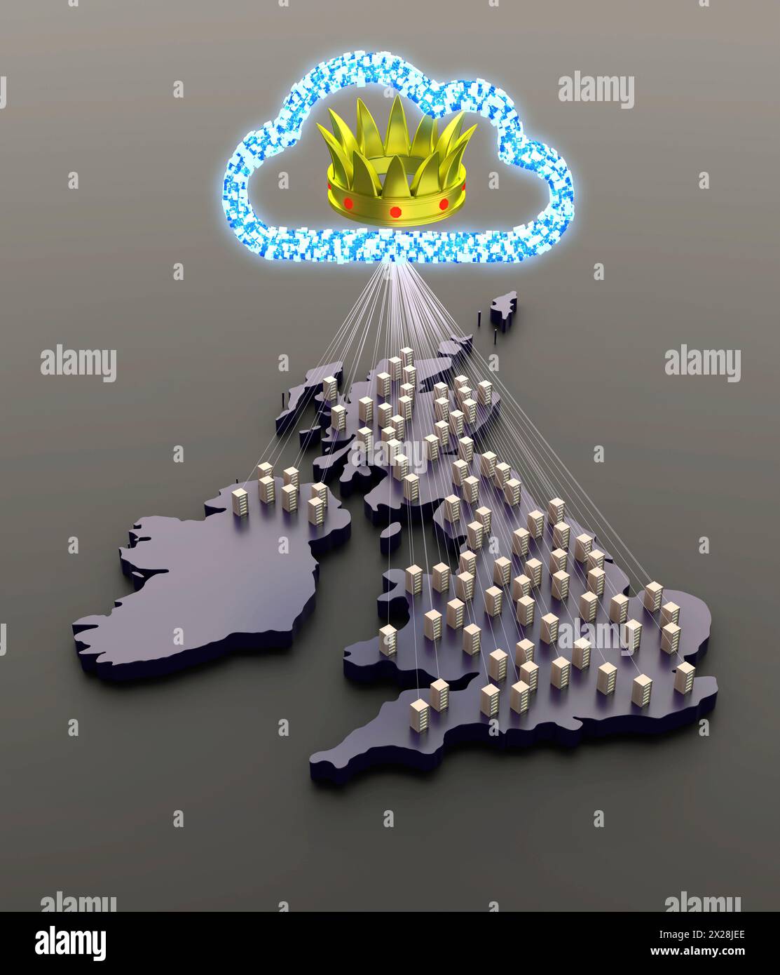 UK data sovereignty, conceptual illustration Stock Photo