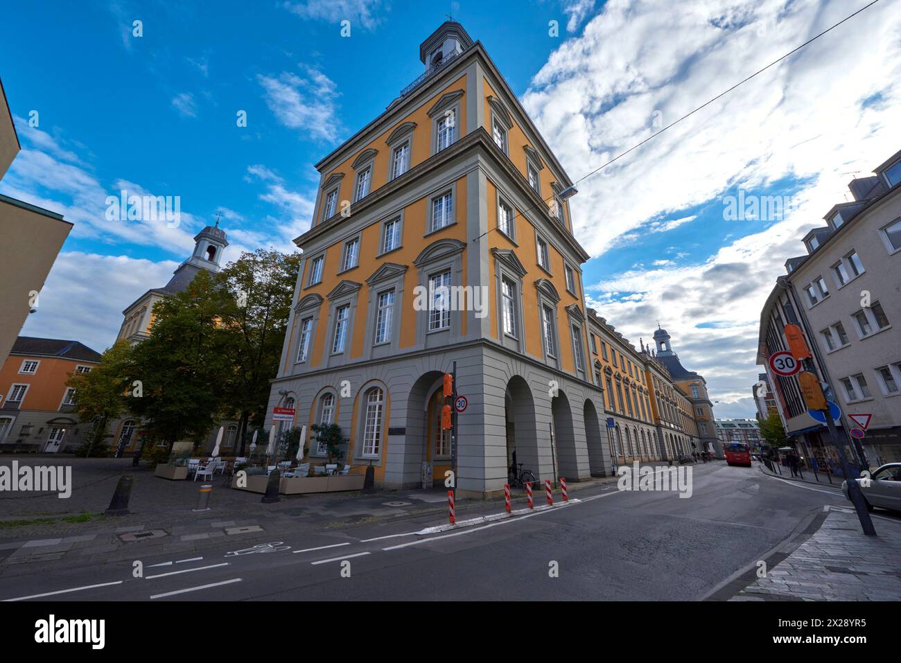 Fragmental view on the building of Bonn university, Germany Stock Photo