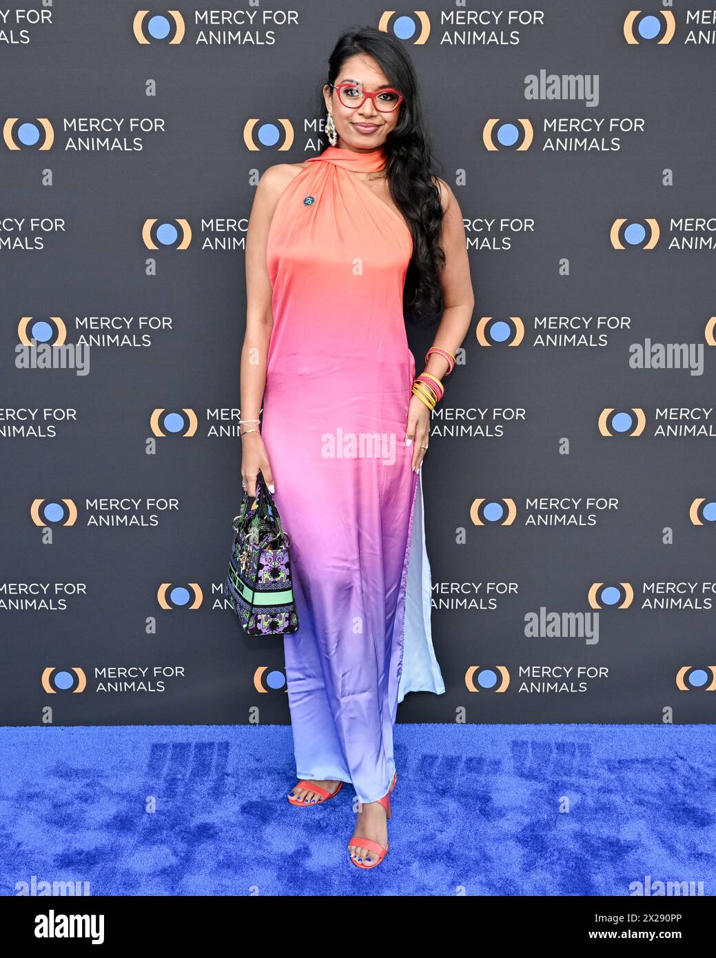 April 20, 2024, Los Angeles, California, U.S.: Priyanka Naik attends the 25th Mercy for Animals Gala Celebration at Rolling Greens. (Credit Image: © Billy Bennight/ZUMA Press Wire) EDITORIAL USAGE ONLY! Not for Commercial USAGE! Stock Photo