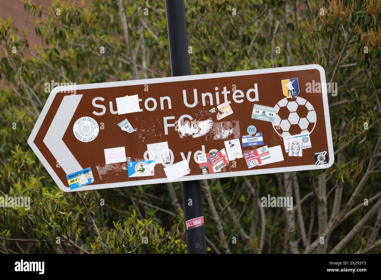 General view of Gander Green Lane home of Sutton United Football Club