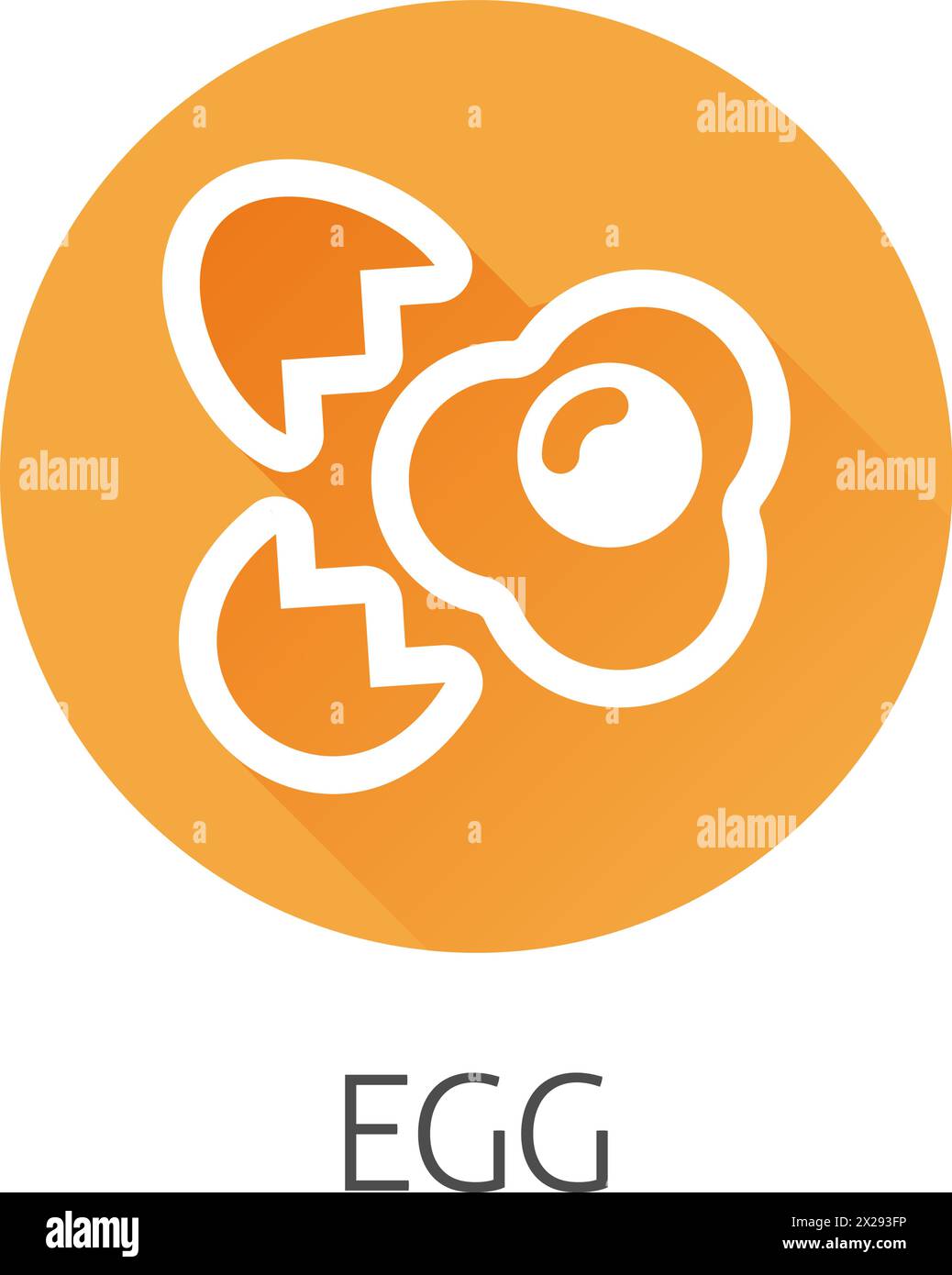 Egg Food Icon Concept Stock Vector