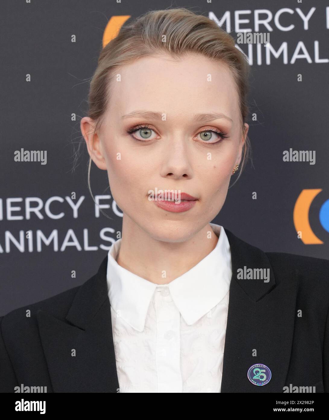 Ivanna Sakhno arrives at the The Mercy for Animals 25th Annual Gala