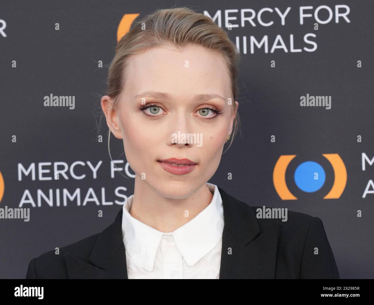 Ivanna Sakhno arrives at the The Mercy for Animals 25th Annual Gala