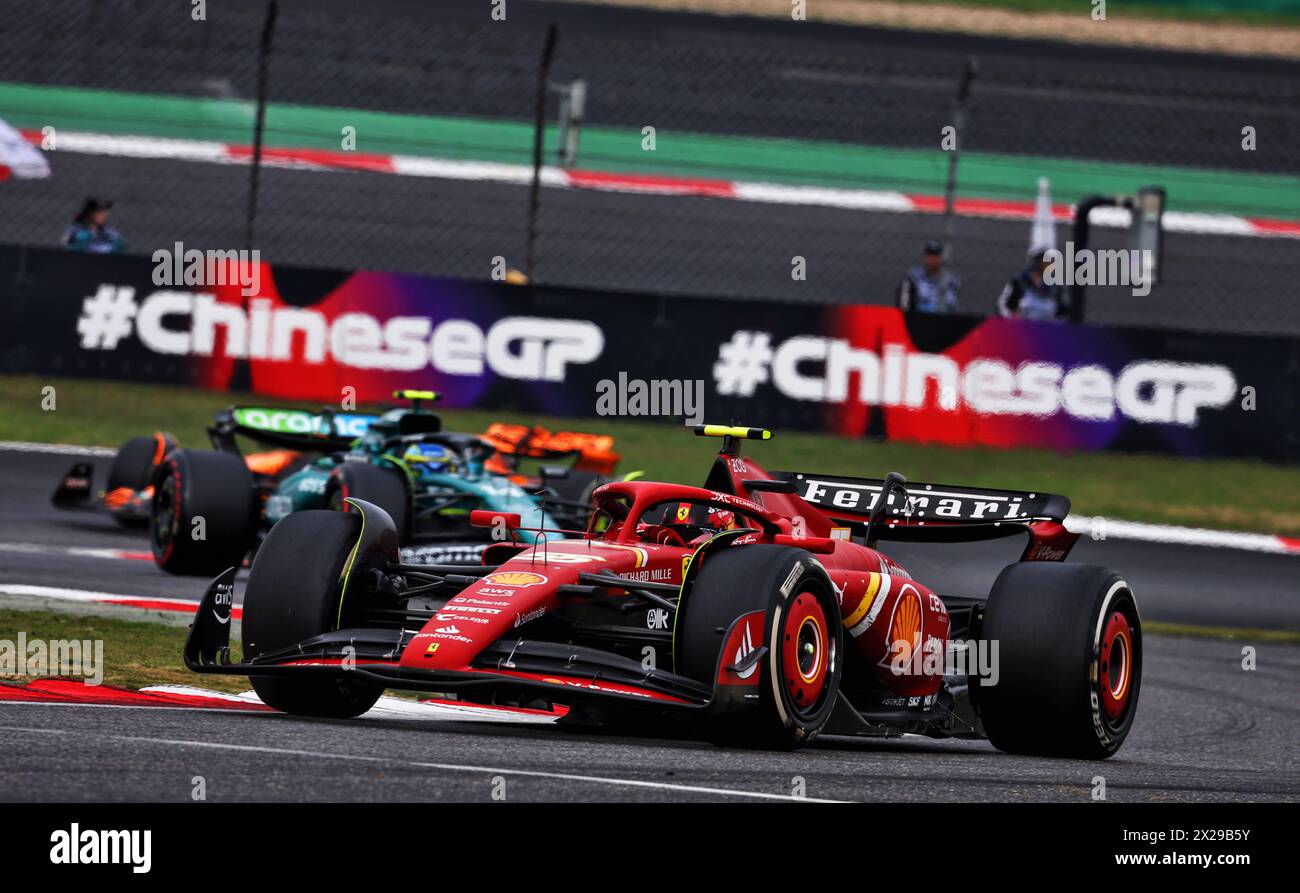 Shanghai, China. 21st Apr, 2024. Carlos Sainz Jr (ESP) Ferrari SF-24 ...