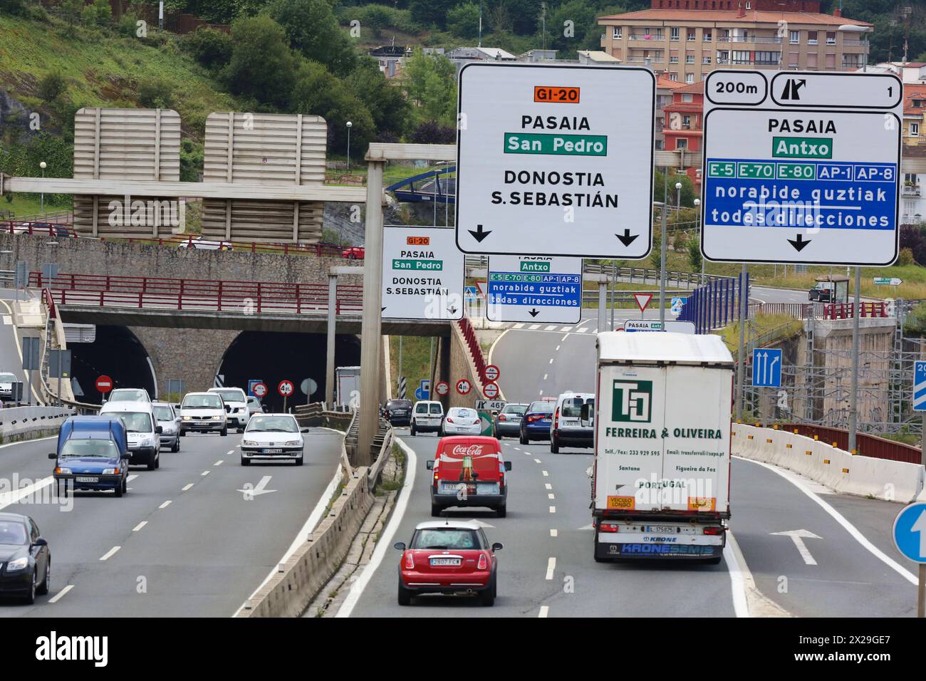 Road signs basque country spain hi-res stock photography and images - Alamy