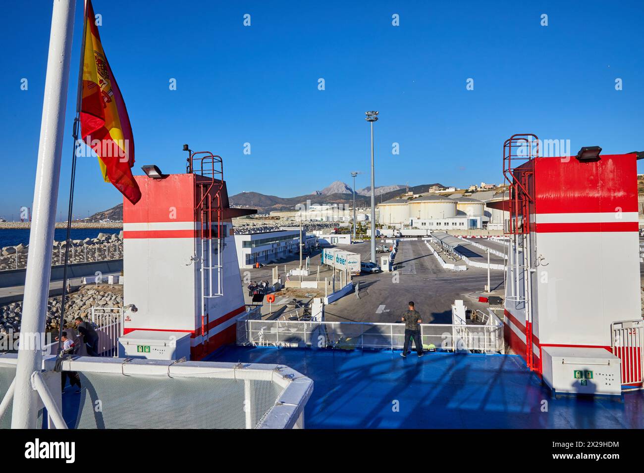 Ferry between Tangier Morocco and Algeciras Spain, Port of Tangier MED