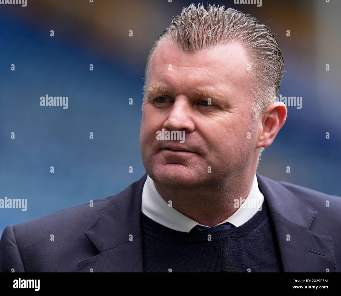 Graham Stuart former Everton player before the Premier League match 