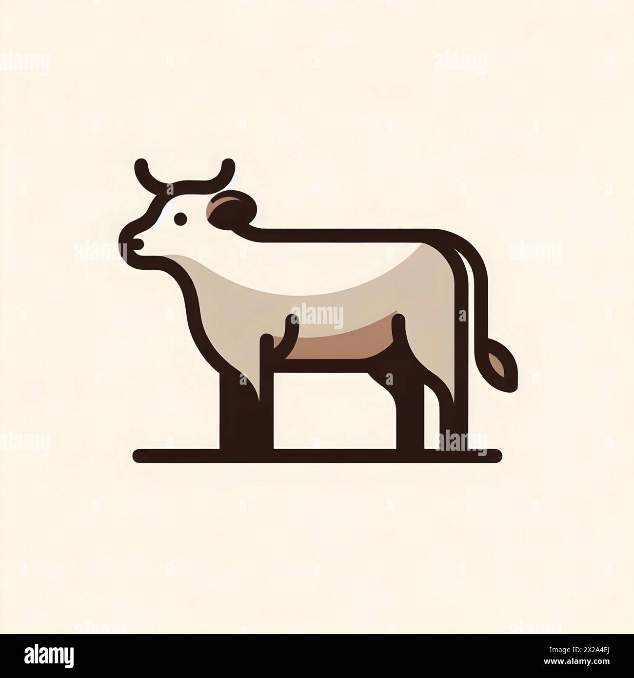 Cattle animal cow bull field Stock Vector Images - Alamy