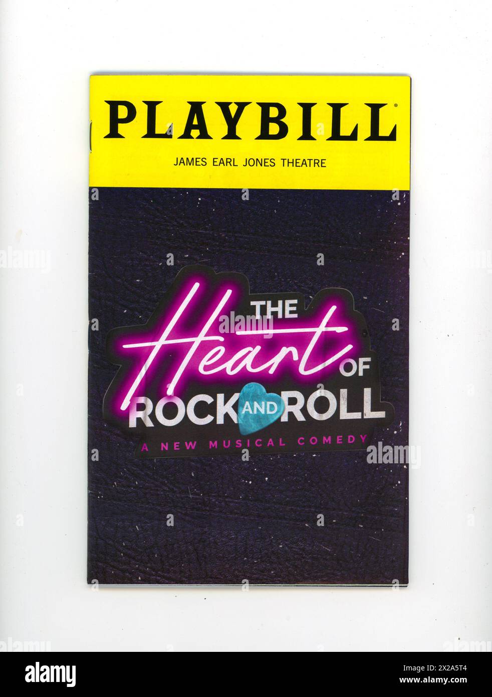 'MThe Heart of Rock and Roll' James Earl Jones Theatre Playbill, New York City, 2024, USA Stock Photo