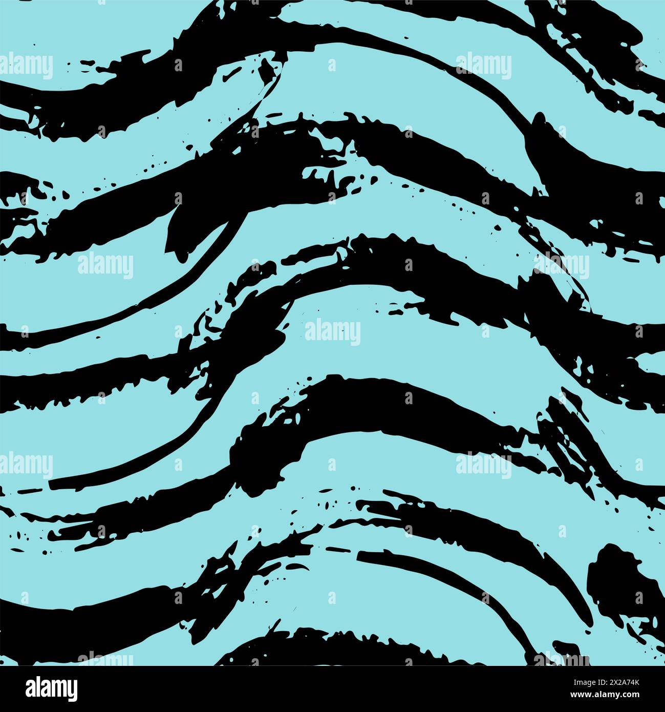 Vector seamless pattern with brush strokes. Colour hand drawn texture ...