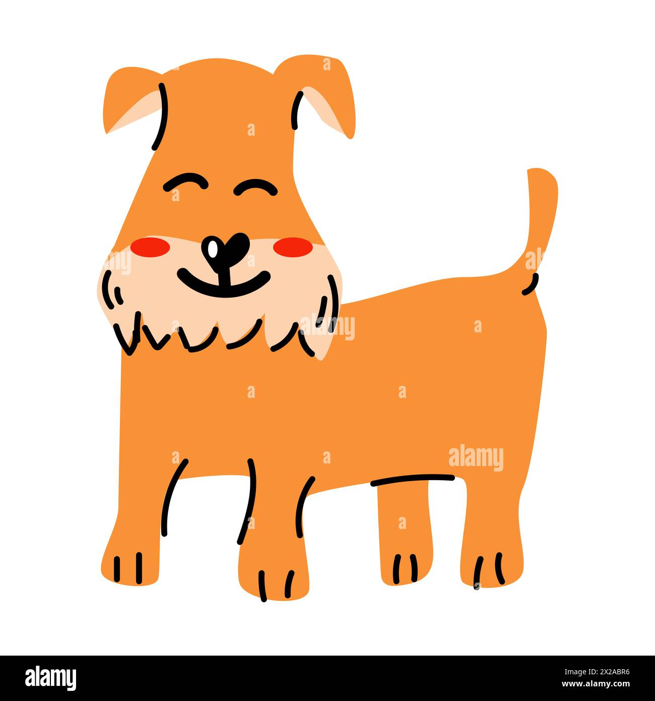 Scottie Dog terrier - vector illustration isolated Stock Vector