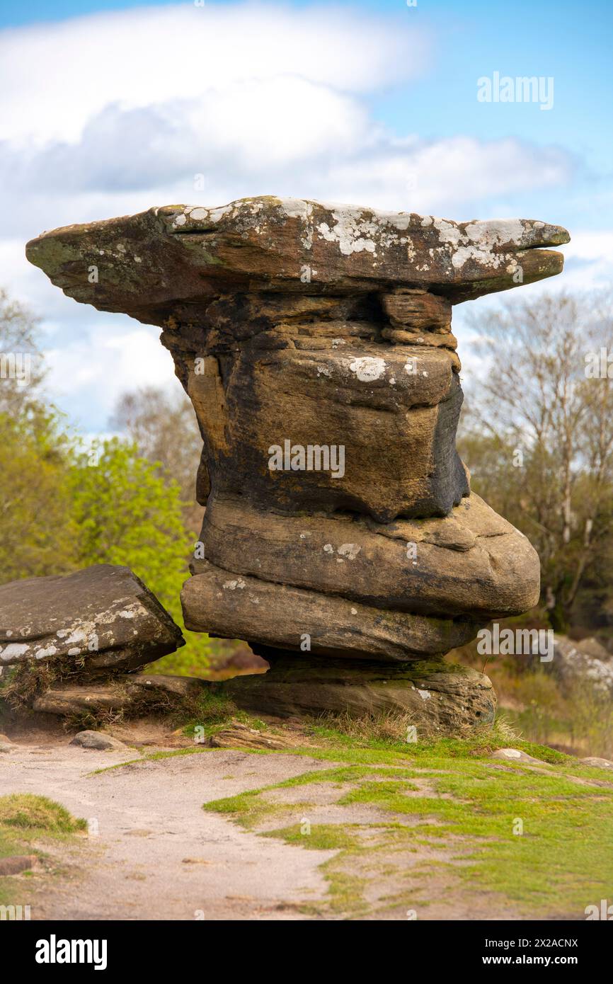 Brimham Rocks Sign Special rocks hi-res stock photography and images - Alamy