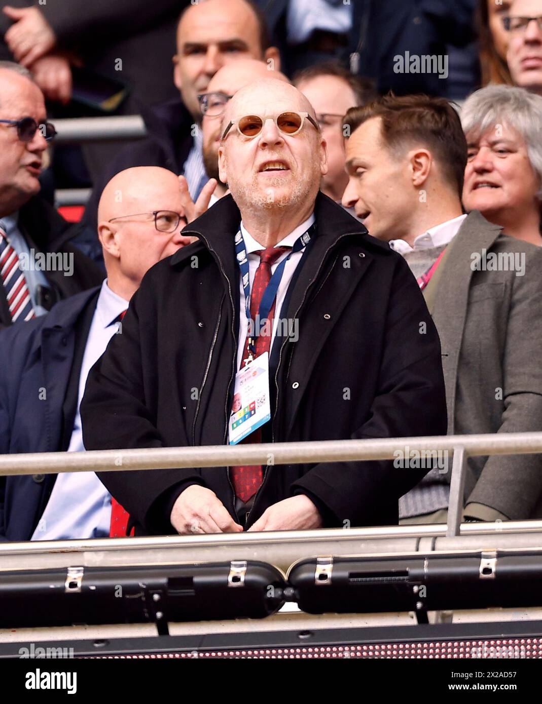 Manchester United coowner Avram Glazer in the stands during the