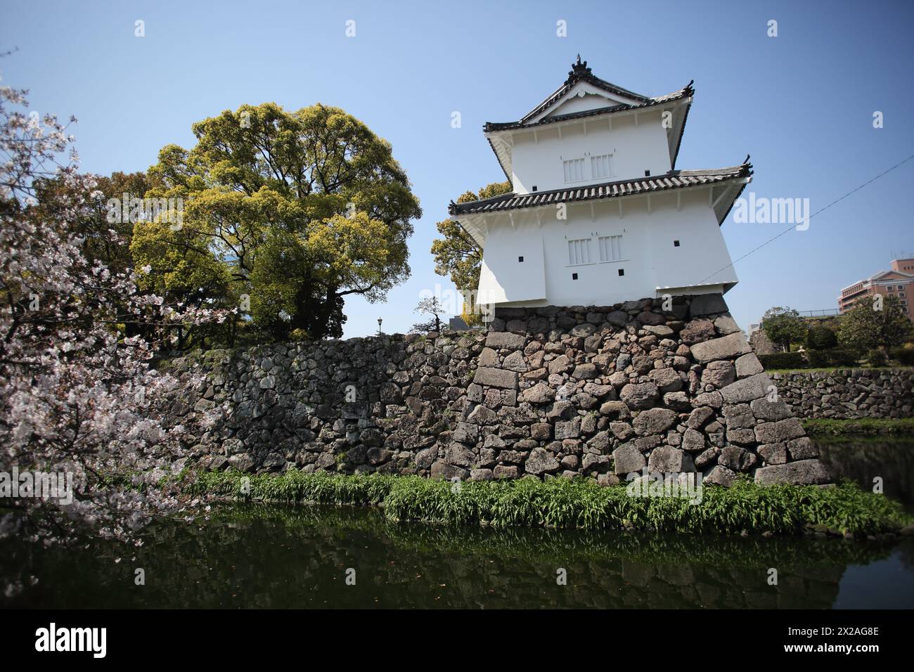 Funai Castle in Oita City, Oita Prefecture, on the island of Kyushu