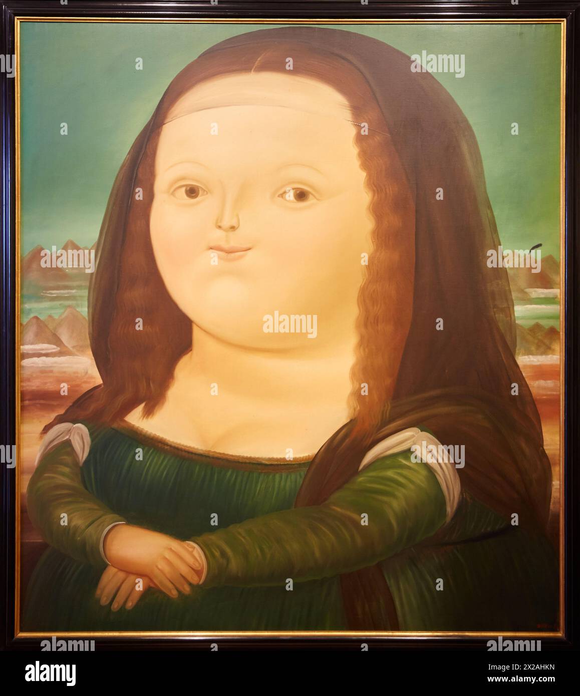 'Monalisa', 1978, Fernando Botero, Museo Botero, Bogota, Cundinamarca, Colombia Stock Photo