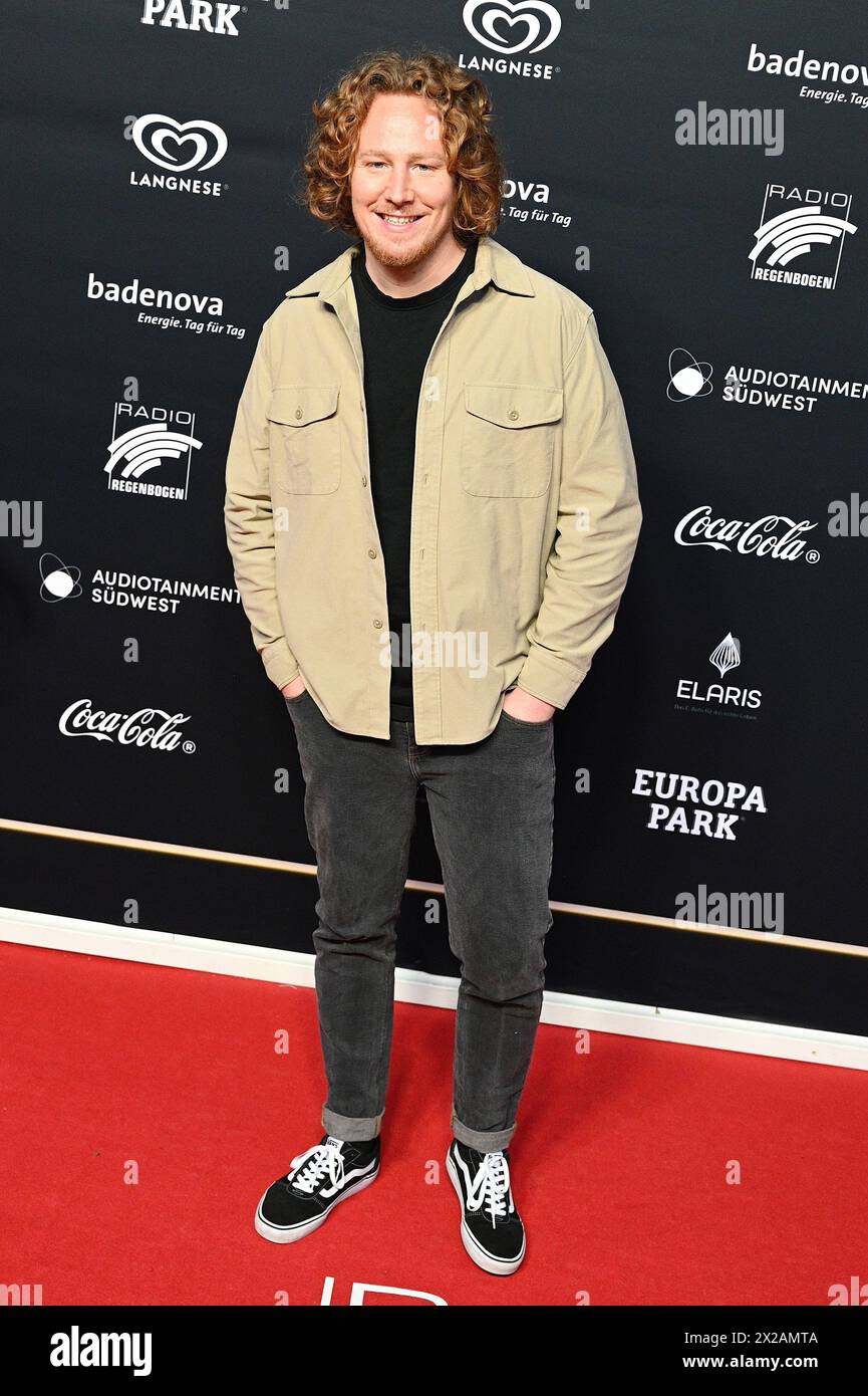Rust, Germany. 19th Apr, 2024. Rust, Germany - April 19, 2024: Red Carpet - RADIO REGENBOGEN AWAD 2024 at Europa-Park with Michael Schulte Credit: Sipa USA/Alamy Live News Stock Photo
