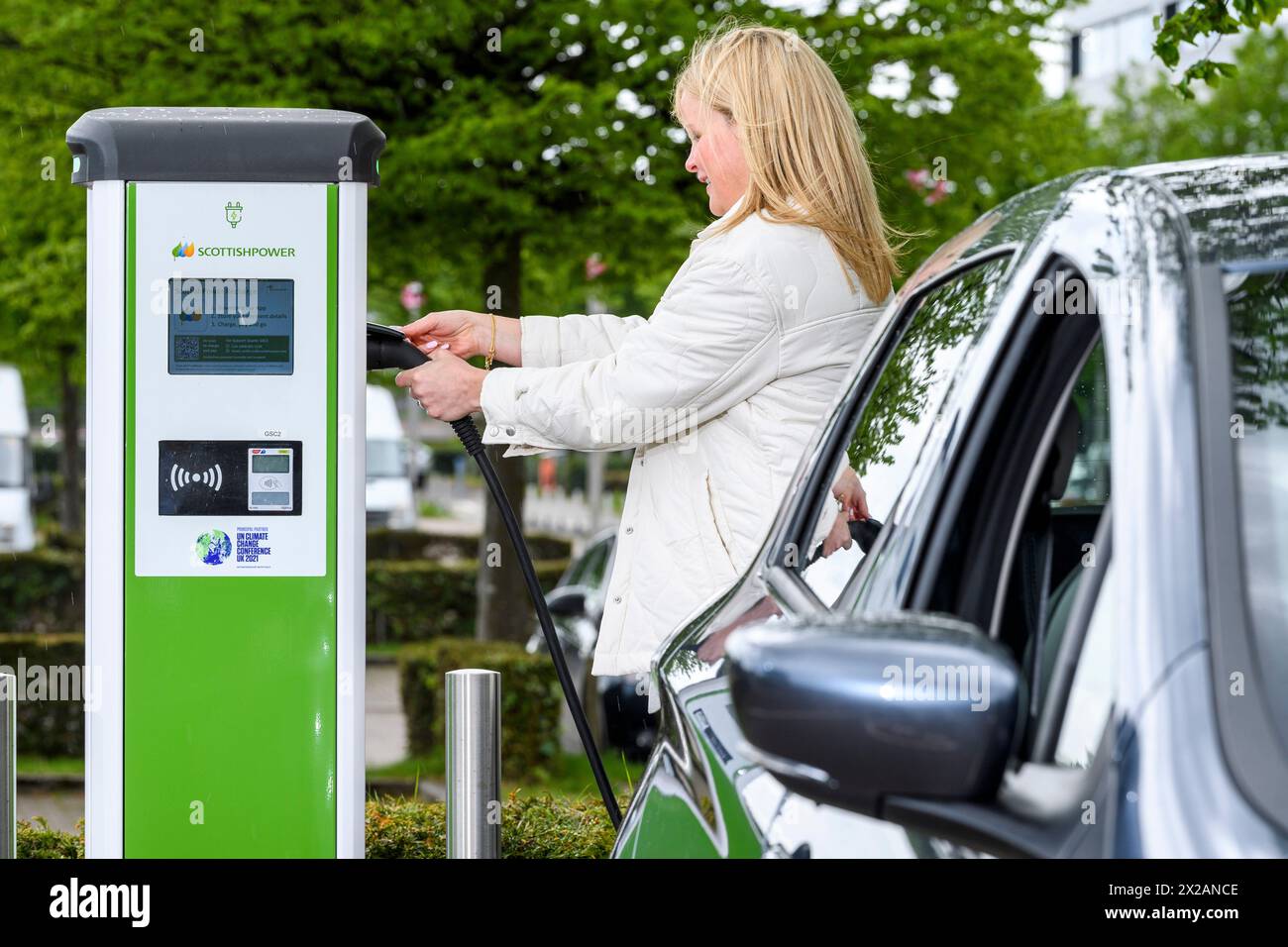 ScottishPower electric public charge points, Glasgow Science Centre