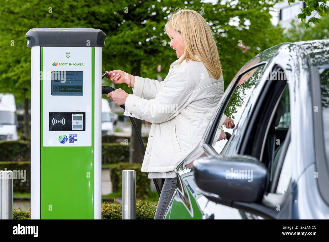 ScottishPower electric public charge points, Glasgow Science Centre