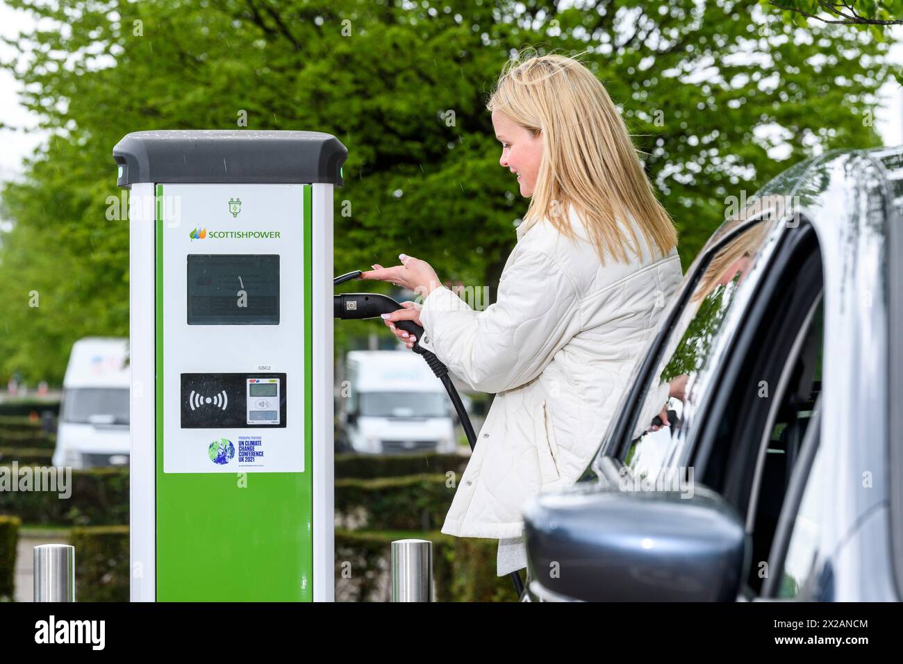 ScottishPower electric public charge points, Glasgow Science Centre
