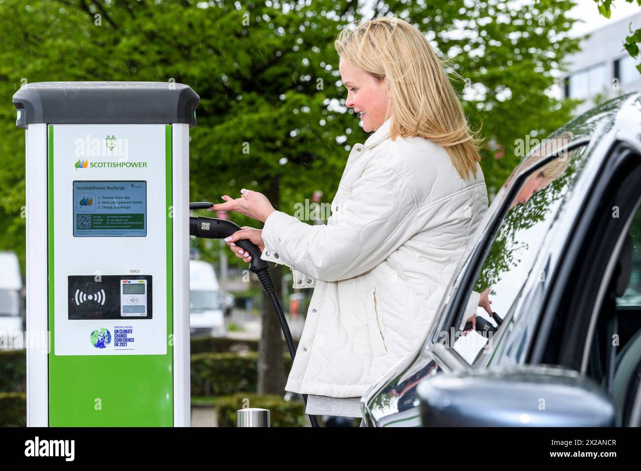 ScottishPower electric public charge points, Glasgow Science Centre