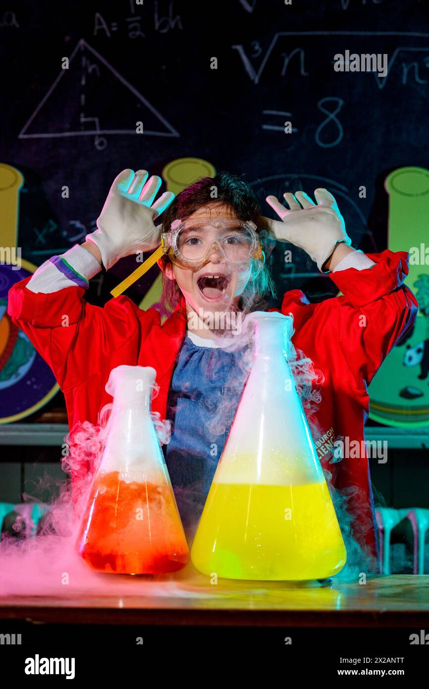 Edinburgh Science Festival is the first and one of the most respected science festivals in the world, taking place over the Easter holidays, between 1 Stock Photo