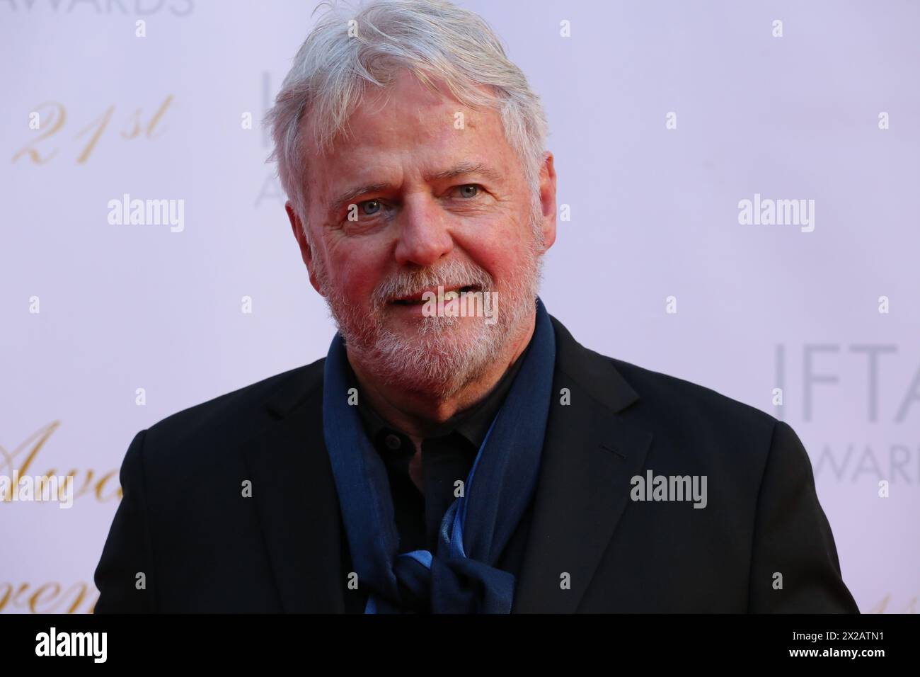 Dublin, Ireland. 20th April 2024. Aidan Quinn arriving on the red carpet at the Irish Film and Television Awards (IFTA), Dublin Royal Convention Centre. Credit: Doreen Kennedy/Alamy Live News. Stock Photo