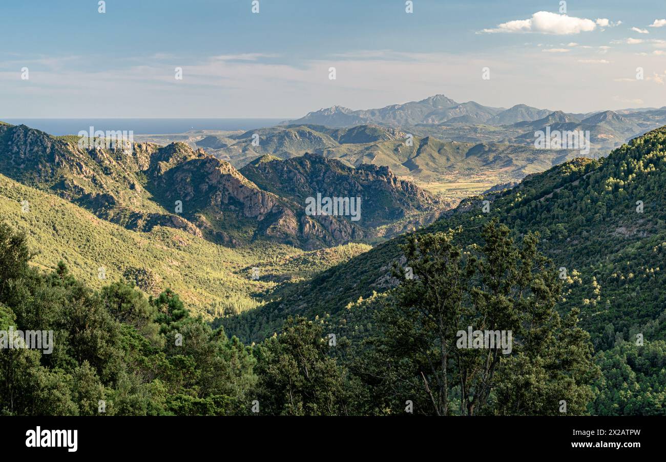 Panoramic View Of Inner Sardinia In The Area Of Supramonte Of Baunei 