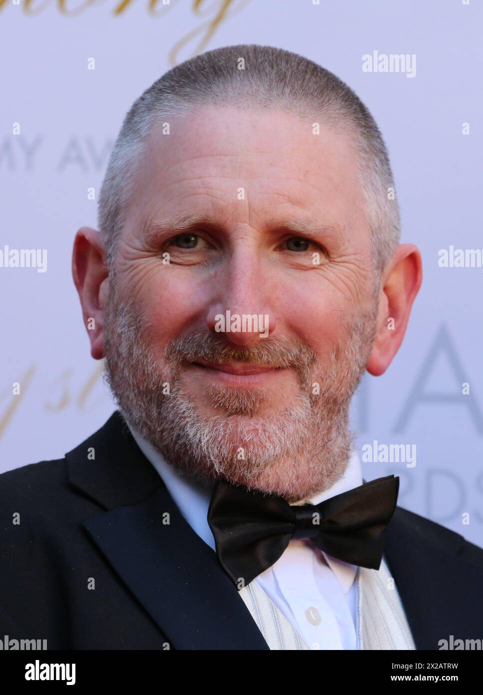 Dublin, Ireland. 20th April 2024. Producer Paul FitzSimons arriving on the red carpet at the Irish Film and Television Awards (IFTA), Dublin Royal Convention Centre. Credit: Doreen Kennedy/Alamy Live News. Stock Photo