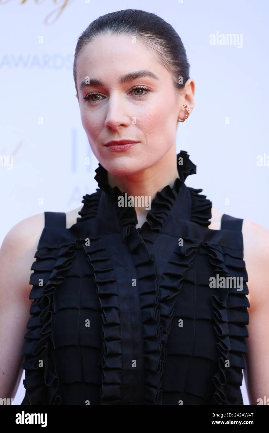 Dublin, Ireland. 20th April 2024. Siobhan Cullen arriving on the red