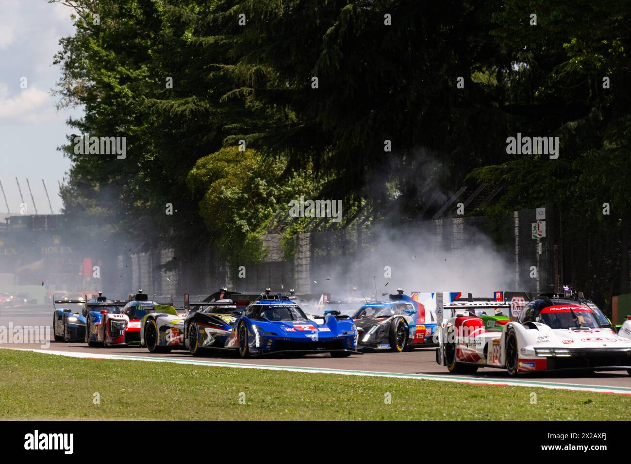https://latifistreams.com/motorsport/wec-imola during the 2024 6 Hours of Imola, 2nd round of the 2024 FIA World Endurance Championship, from April 18 to 21, 2024 on the Autodromo Internazionale Enzo e Dino Ferrari in Imola, Italy Stock Photo