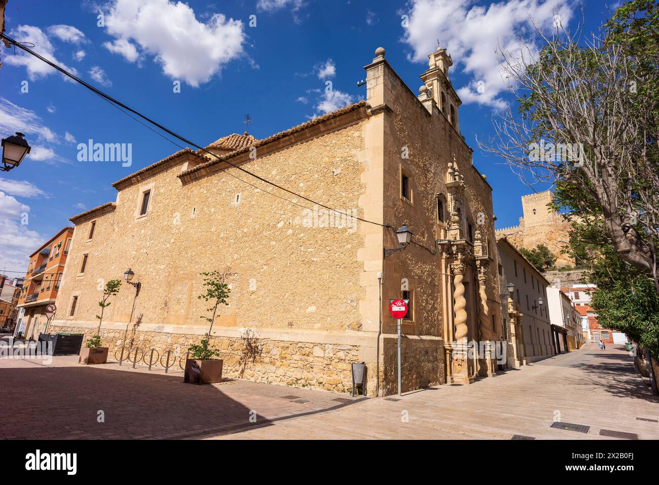 conventual church of the Augustinian nuns, Almansa, Albacete province, Castilla-La Mancha, Spain Stock Photo