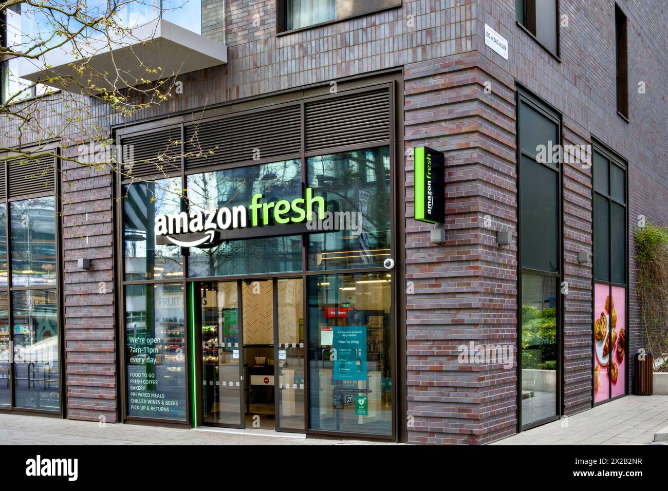 Amazon Fresh Store, Wembley Park, Borough of Brent, London, England, UK