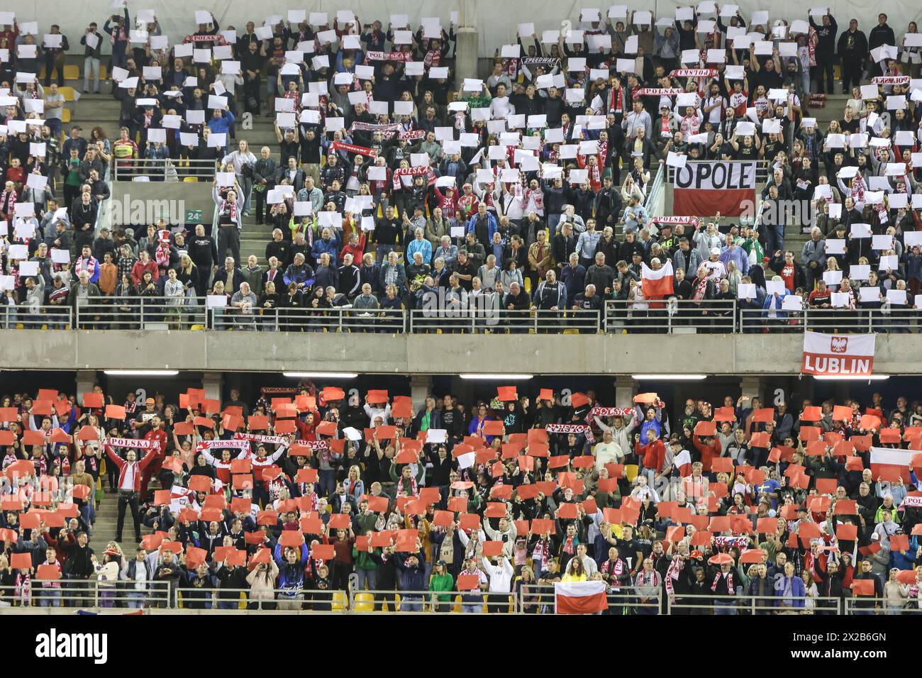 09.30.2023 Torun, Poland, 2023 DeWalt FIM Speedway Grand Prix of Poland - Torun op: Fans (kibice) Stock Photo