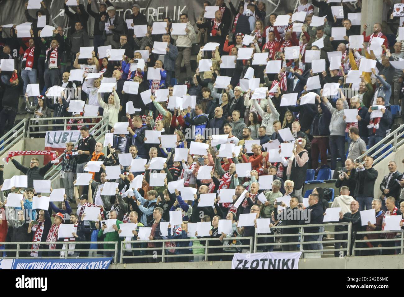 09.30.2023 Torun, Poland, 2023 DeWalt FIM Speedway Grand Prix of Poland - Torun op: Fans (kibice) Stock Photo
