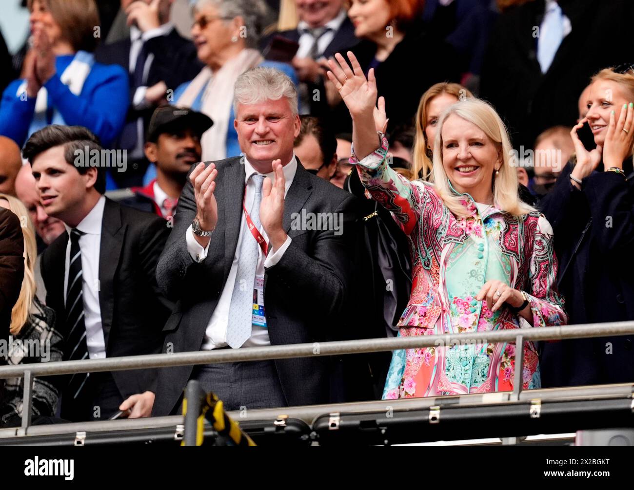 Coventry City owner Doug King in the stands ahead of the Emirates FA Cup semi-final match at Wembley Stadium, London. Picture date: Sunday April 21, 2024. Stock Photo