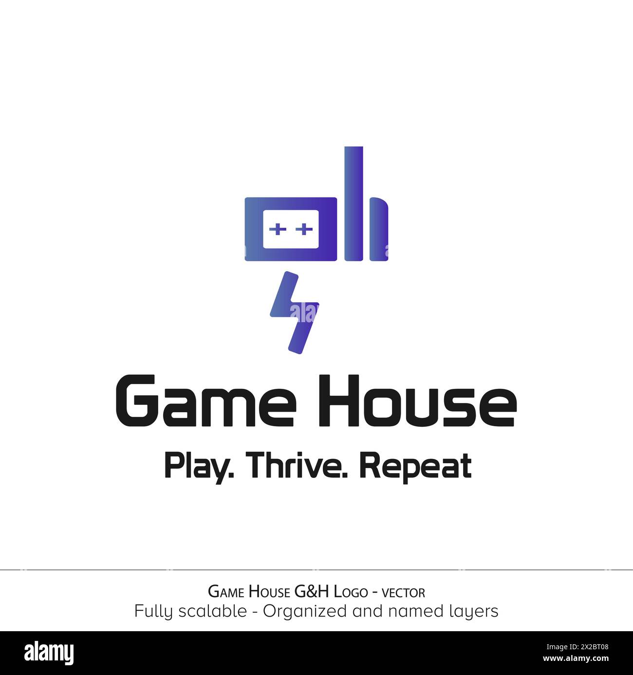 Game House GH Logo Design Gaming Logo With Controller Player Mascot game-house-gh-logo-design-gaming-logo-with-controller-player-mascot