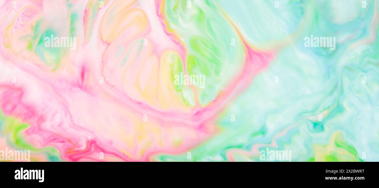 Colorful Fluid Art Marbling Background with Abstract Waves Effect Stock ...