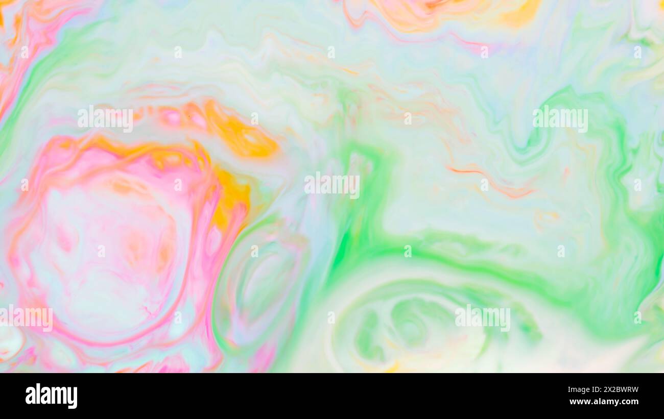 Colorful Fluid Art Marbling Background with Abstract Waves Effect Stock ...