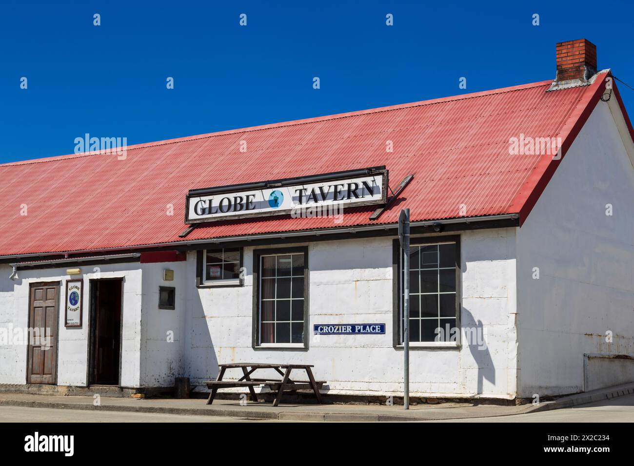 Globe Tavern, Port Stanley, Falkland Islands, United Kingdom Stock Photo