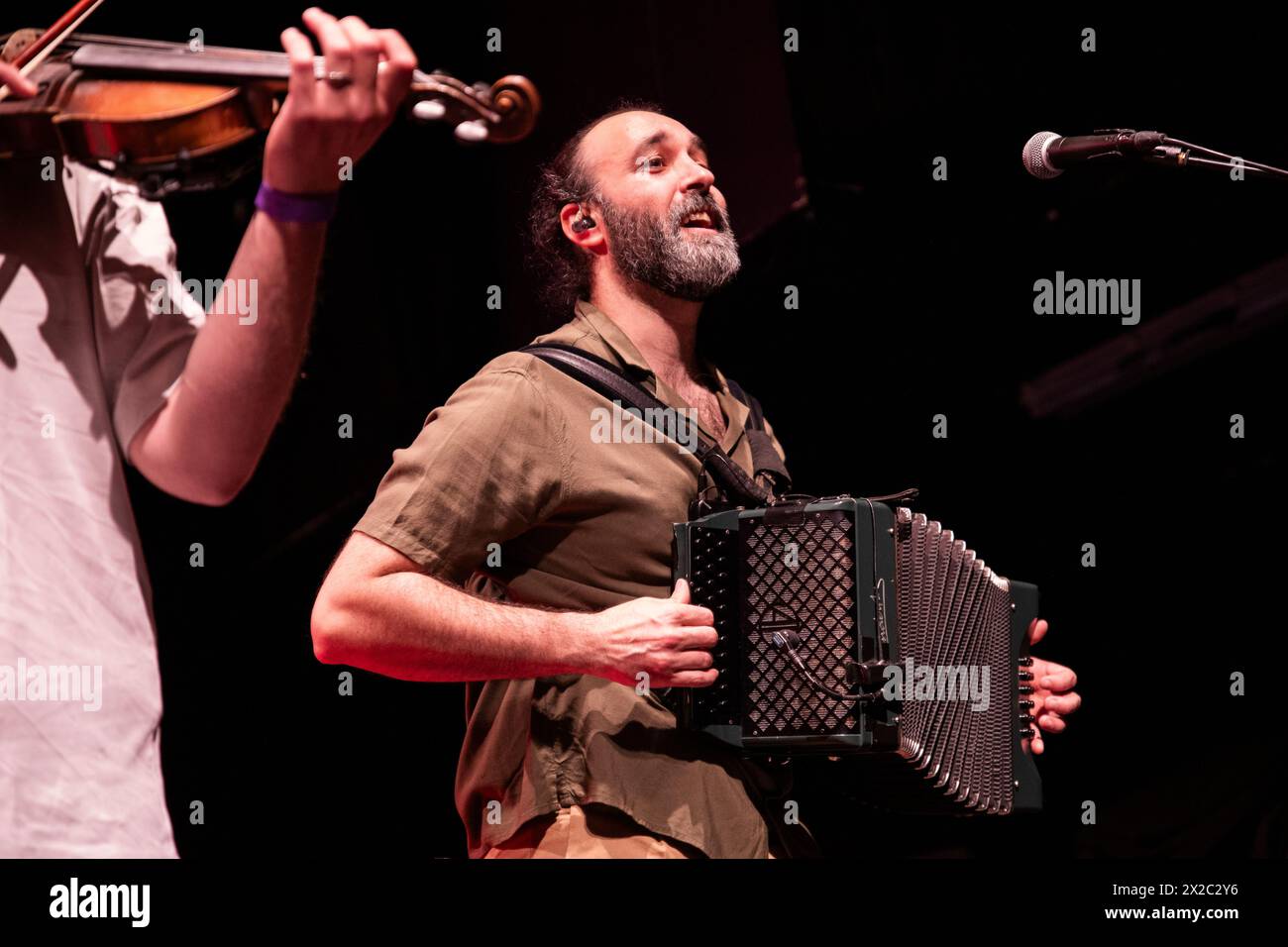 Barcelona, Spain. 2024.04.20. El Diluvi band last perform on stage at Tradicionarius on April 20, 2024 in Barcelona, Spain. Stock Photo