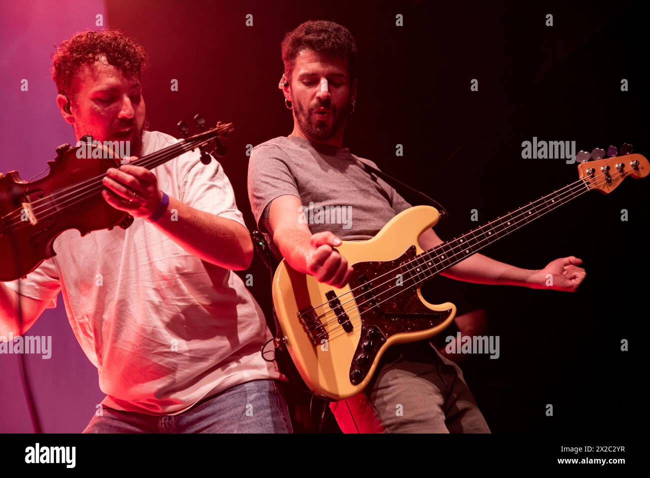 Barcelona, Spain. 2024.04.20. El Diluvi band last perform on stage at Tradicionarius on April 20, 2024 in Barcelona, Spain. Stock Photo