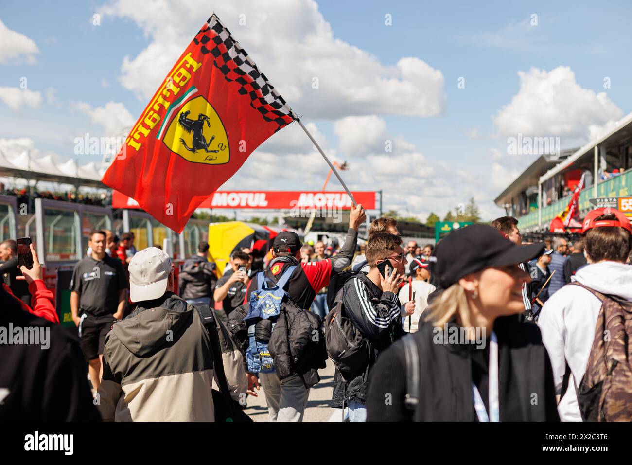 Ferrari Supporters fans, supporters, public, spectators during the 2024 6 Hours of Imola ...