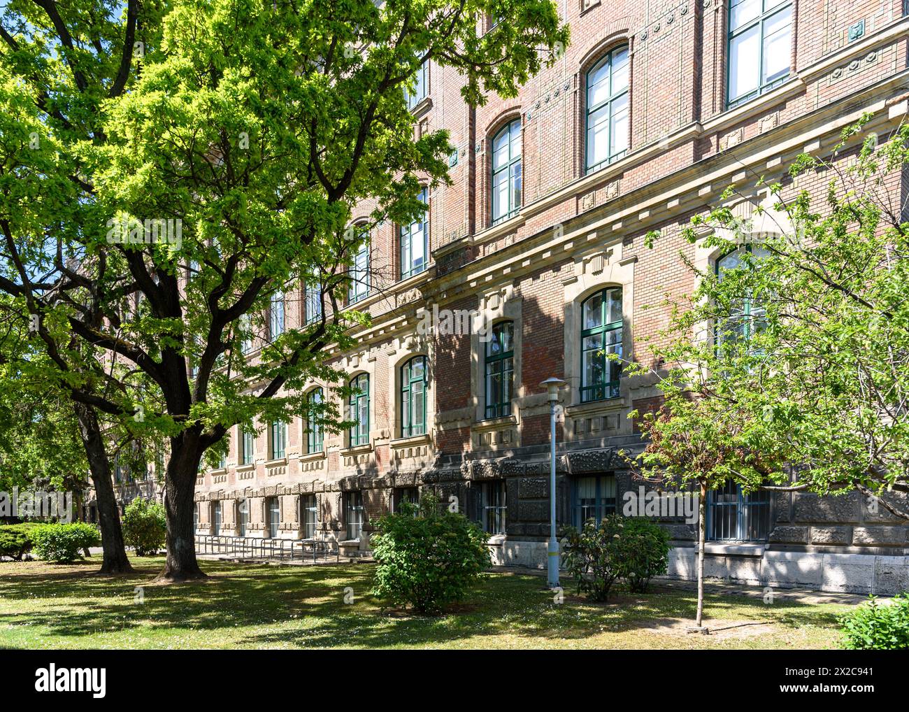 The green area next to the K Building at the Budapest University of ...