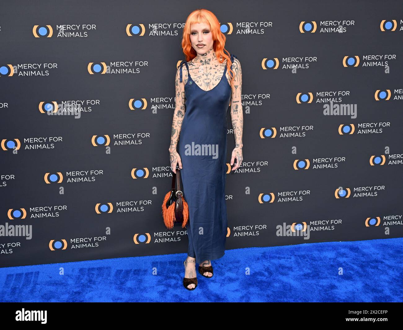 April 20, 2024, Los Angeles, California, U.S.: 20 April 2024 - Los Angeles, California - Brooke Candy. 25th Mercy for Animals Gala Celebration at Rolling Greens. (Credit Image: © Billy Bennight/ZUMA Press Wire) EDITORIAL USAGE ONLY! Not for Commercial USAGE! Stock Photo