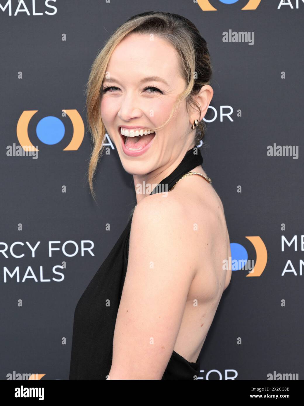 April 20, 2024, Los Angeles, California, U.S.: Kelley Jakle attends the 25th Mercy for Animals Gala Celebration at Rolling Greens. (Credit Image: © Billy Bennight/ZUMA Press Wire) EDITORIAL USAGE ONLY! Not for Commercial USAGE! Stock Photo