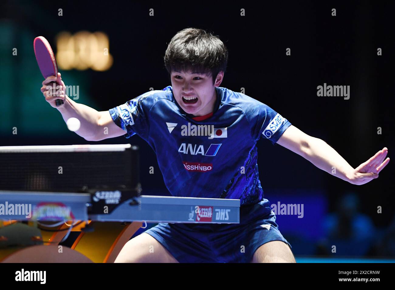 Macao, China. 20th Apr, 2024. Tomokazu Harimoto (JPN) Table Tennis ITTF World Cup Macao 2024
