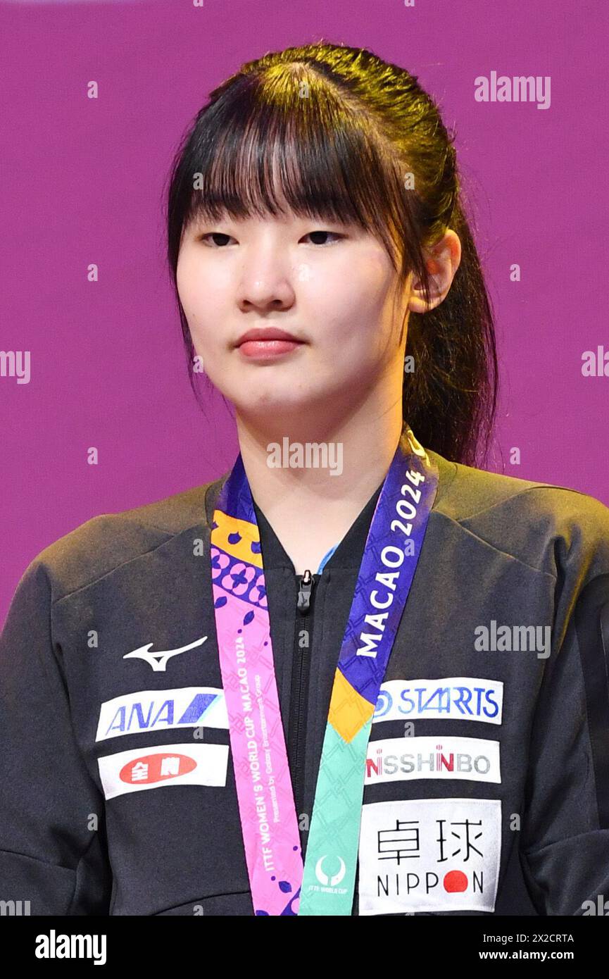 Macao, China. 21st Apr, 2024. Miwa Harimoto (JPN) Table Tennis ITTF