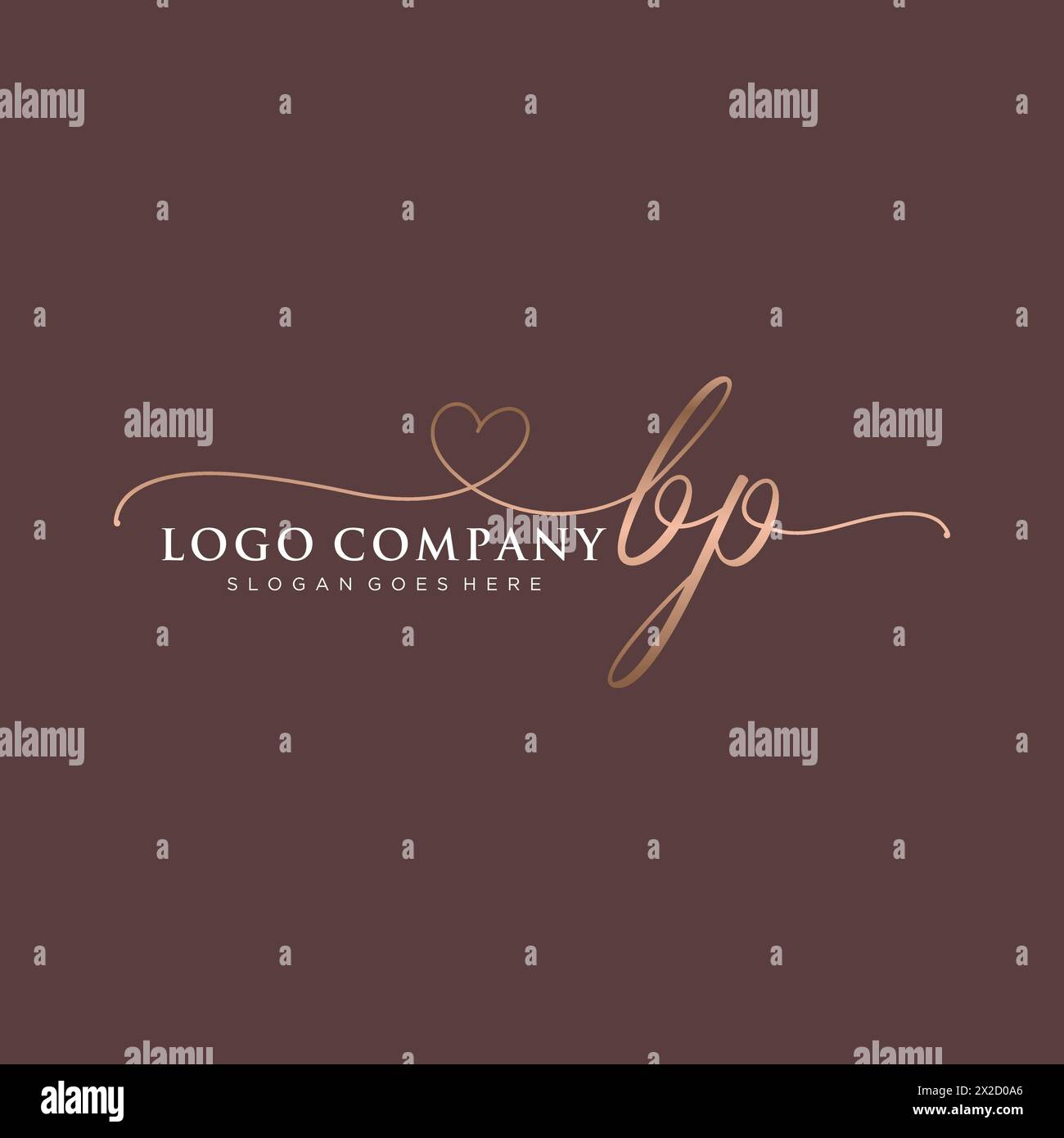 BP beauty monogram and elegant logo design Stock Vector Image & Art - Alamy