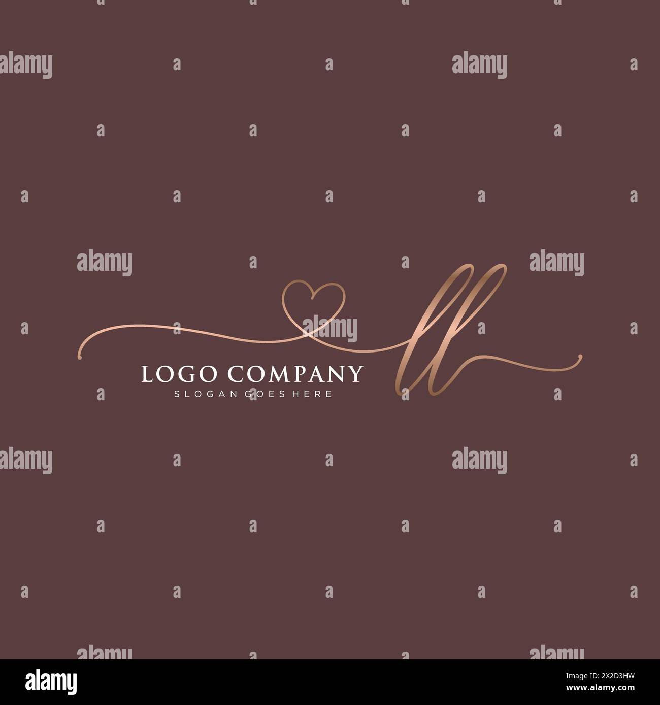Ll monogram Stock Vector Images Alamy
